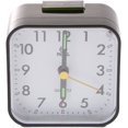 thumbnail image 3 of Small Travel Alarm Clock Analog Quartz Alarm Clock for Bedside Nightstand - Black, 3 of 6
