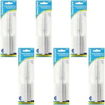 Pack of 6 - EveryCare 2-in-1 Pedicure Tool Pumice Stone & Nail Brush with Handle (6.5")