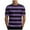 Purple, variant on Maplenight Men's Striped T Shirt Short Sleeve Crew Neck T-Shirt Casual Summer Tshirt Classic Basic Tee Shirt
