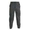 thumbnail image 1 of ziyahi Elastic Restaurant Cafe Chef Waiter Pants Uniform Pants Chef Pants Trousers Uniform Accs Striped 4XL, 1 of 9