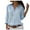 Light blue, variant on Beppter Women's Long Sleeve Solid Color Button Turn-down Collar Shirts Blouses Tops Long Shirt Women Womens Cotton Short Sleeve Shirts Womens Oversized Tee Shirts