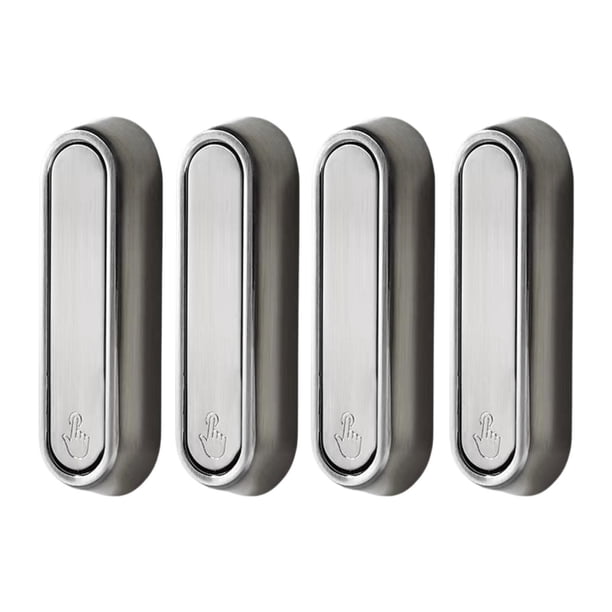 Ganchos de pared plegables para baño, 4 unidades, giratorios a 90 degree, montaje sencillo, multiusos Plateado