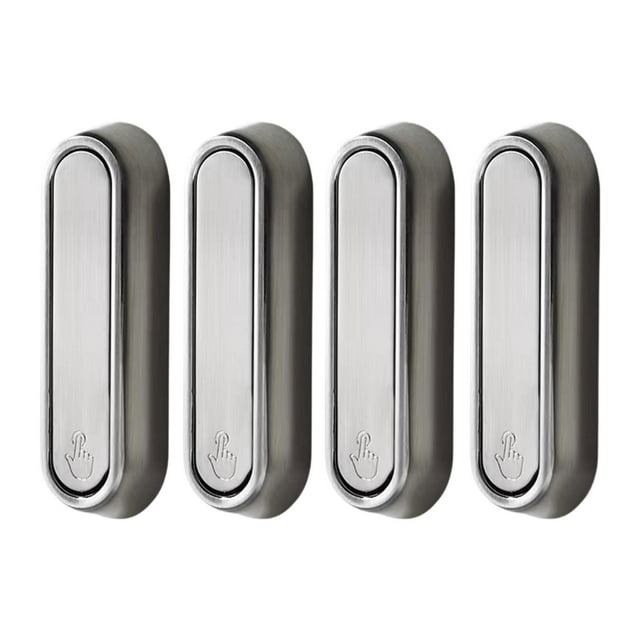 4 piezas de metal plegable plegable ganchos de montaje de montaje entradas de gancho con tornillos resistentes ensamblaje sencillo multifuncional 90 degree Plateado