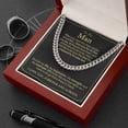 thumbnail image 3 of To My Man Necklace, Cuban Chain Necklace for Him, Romantic Birthday Gifts for Men, Cuban Link Chain - Stainless Steel/ Yellow Plated - Message Card & Gift Box, 3 of 5