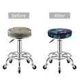 thumbnail image 5 of KLL Cute Fuzzy Fantasy Creatures Round Bar Chair Cushion Cover 14 inch ,Bar Stool Protector with Elastic, Soft Washable, 5 of 6