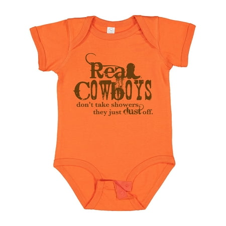 

Inktastic Real Cowboys Gift Baby Boy or Baby Girl Bodysuit
