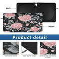 thumbnail image 4 of Car Windshield Sunshade with Ring - Foldable UV Protection Sun Shade for Front/Back Window, Heat Insulation,Pink Roses, 4 of 6