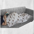 thumbnail image 6 of Beagle Soft Flannel Fleece Throw Blanket, Cartoon Style Dog Animal Special Breed Drawing on Plain Background, Cozy Plush for Indoor and Outdoor Use, 50" x 60", Brown Pale Vermilion, by Ambesonne, 6 of 6