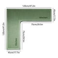 thumbnail image 3 of L-Shaped Kitchen Floor Mat, Absorbent Non-Skid Washable Carpet, Multi-Use Living Room Corner Mat for Cooking, 3 of 8