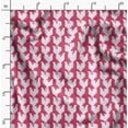 thumbnail image 2 of Soimoi Pink Rayon Crepe Fabric Hen Bird Print Sewing Fabric Yard 46 Inch Wide, 2 of 6
