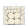 thumbnail image 1 of 48 piezas de adornos de bolas de Navidad, adornos navideños, bolas de Navidad, regalo considerado, colgantes para fiestas de compromiso Blanquecino, 1 of 10