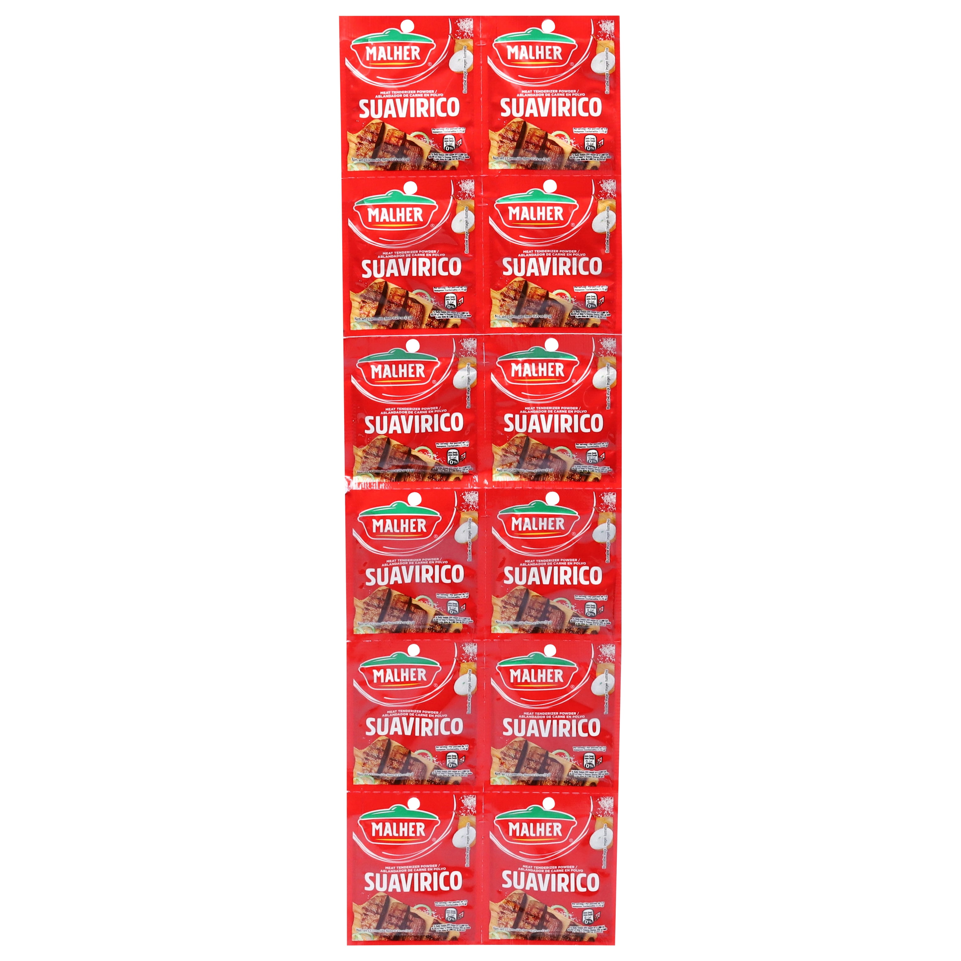 Malher Meat Tenderizer Powder 12 - 0.25 oz Packets