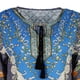 thumbnail image 4 of Blesiya Mujeres Damas Tribal Verano Floral Corto Kaftan Vestidos gris Zulema Vestido étnico de las mujeres, 4 of 8
