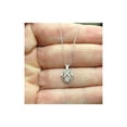 thumbnail image 2 of Solitaire Pendentif Collier Diamant 1/10 Ct Or Blanc 10K, 2 of 2