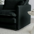 thumbnail image 6 of Llinc Store 3 Seater Modular Sectional Sofa, Deep Seat Oversized Couch, Futon Couch Loveseat with 4 Pillows for Living Room, Black, 6 of 9