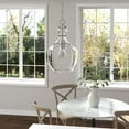 thumbnail image 4 of Evelyn&Zoe 11" Brushed Nickel Finish Metal/Glass Pendant, 4 of 9