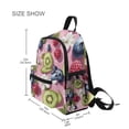 thumbnail image 3 of FORMRS School Backpack with Front Zippered Pocket 12" Student Travel Daypack, Pink Blueberries, 3 of 6