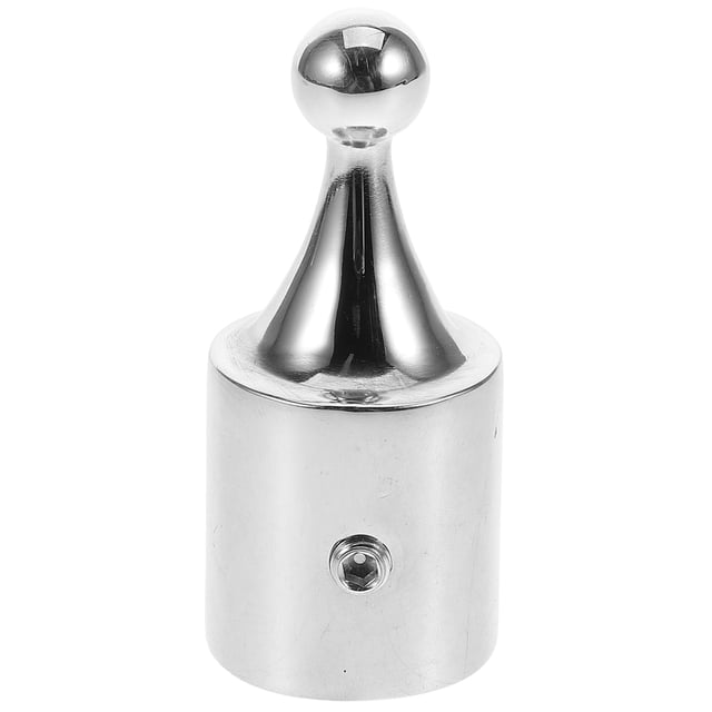 Luxshiny Tête Ronde Durable Stabilité 1Ensemble Bimini Capuchon Supérieur en Acier Inoxydable Argenté pour Accessoires de Véhicule Récréatif Usage Extérieur