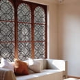 thumbnail image 4 of DKTIE 35.4" x 78.7" Black Glazed Pattern Fine Matte Window Film, Electrostatic Adsorption Installation Tool for Installation, Can Block Sunlight, Keep Heat and Protect from Ultraviolet rays., 4 of 10