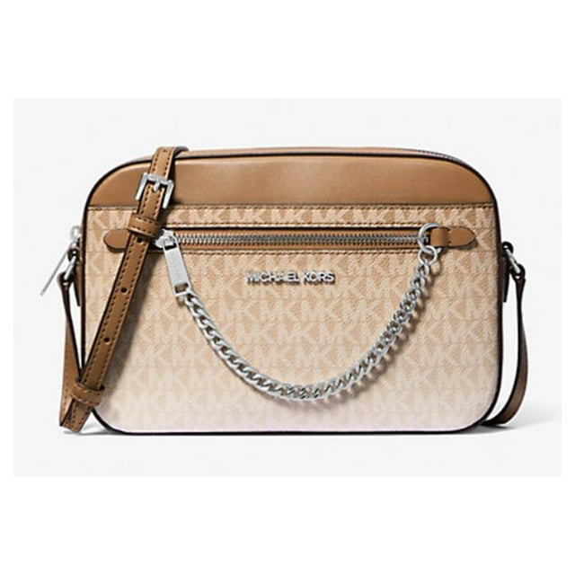 Michael Kors Bolso Bandolera Grande Jet Set con Logo de la Firma y Diseño Degradado (Husk) 35R5STTC9V-Husk
