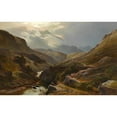 thumbnail image 2 of Sidney Richard Percy 24x17 Black Ornate Framed Double Matted Museum Art Print Titled: On the Road to Loch Turret, Crieff (1868), 2 of 5