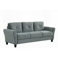 thumbnail image 4 of Modern Minimalist Fabric Sectional Sofa 220cm for Living Room - Easy-Clean Velvet, 4 of 9