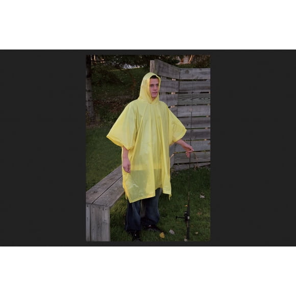 Rain Poncho Boulder Creek de vinilo amarillo 127 x 203 cm