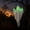 B, variant on Light-Up Green LED Hanging Decor, Ghost Fabric Ornament Halloween Front Door Tree Porch Night Decor