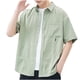 thumbnail image 4 of pstuiky camisetas de hombre, Camisa informal holgada de manga corta para hombre, de color liso, fina y de uso diario camisetas de hombre xl, 4 of 4
