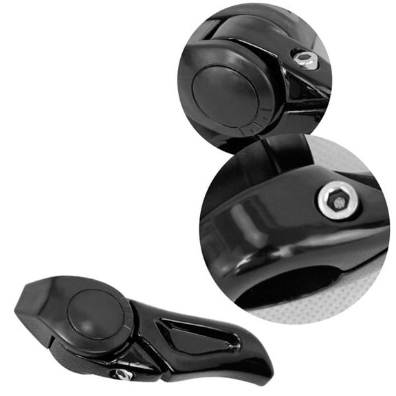Ergonomic Anti- Mountain Bike Handlebar Grips with Bar Ends - Pair in Black