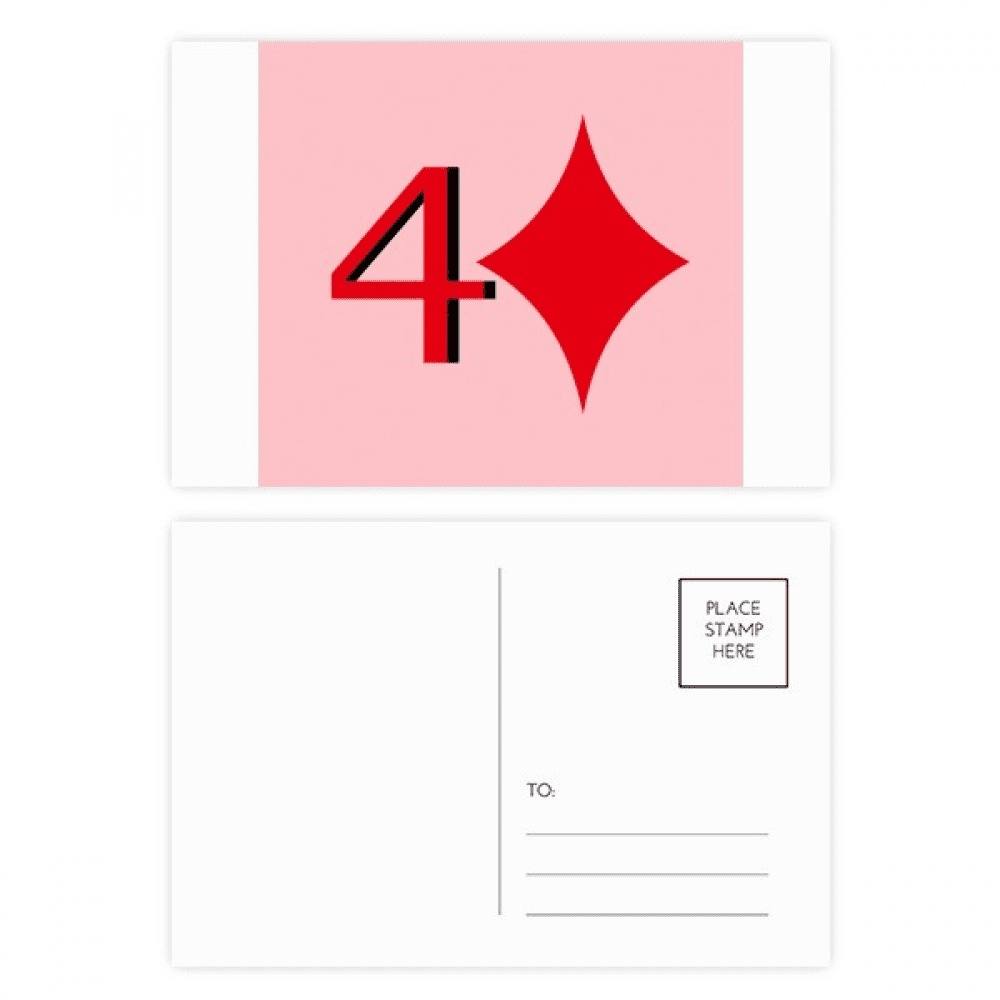 wealth uranus 4 poker postcard set birthday mailing thanks greeting card