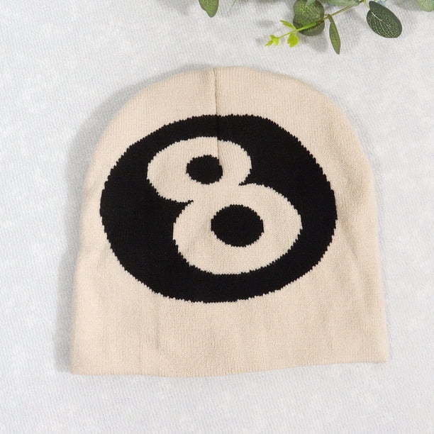 Gorro turbante elástico número 8, gorro tejido para la vida diaria, gorro de invierno estilo Hip-Hop Millennium, gorro para mantener el calor, Trilby Unisex