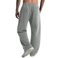 thumbnail image 6 of BLCHUNen Mens Sweatpants Drawstring Elatic Waist Fashion Active Wear Loose Casual Trousers with Hidden Pocket, 6 of 9