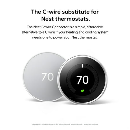 Google - Nest Power Connector - Snow
