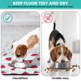 thumbnail image 4 of Tropical Watermelon & Sunshine Dog Bowl Mat - Absorbent, Non-Slip Pet Mat with Fresh Fruit Pattern, Large Size, 4 of 6
