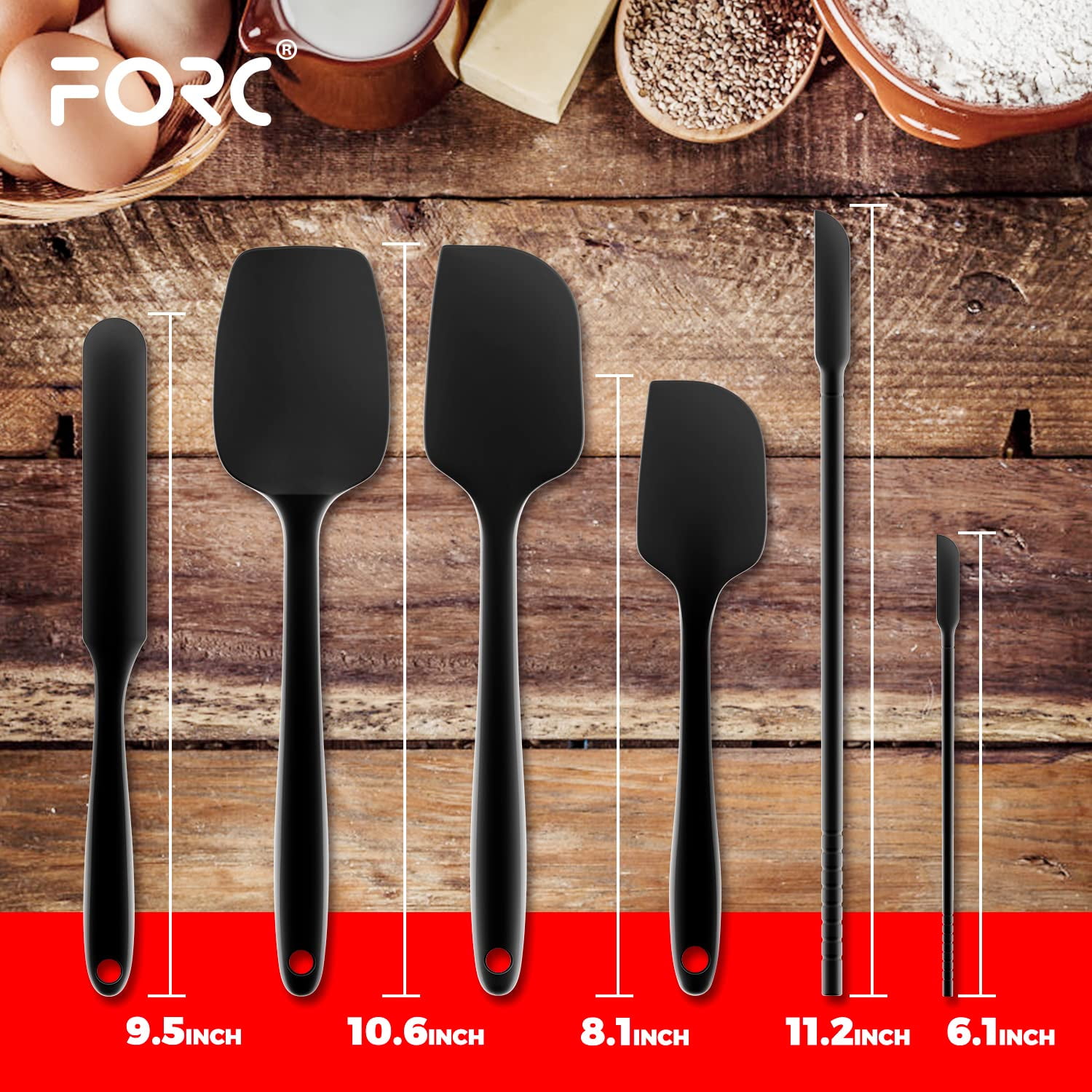  Silicone Spatulas, Small Rubber Spatula With Solid Stainless  Steel Core One Piece Design Heat Resistant Non-Stick Flexible Scrapers for  Mixing Cooking Baking（5 piece）: Home & Kitchen