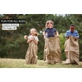 thumbnail image 3 of Natural Biodegradable Jute Burlap Potato Sacks 24" x 40" - Sack Racing For All Ages - Store Food in Eco-Friendly Way - Protect Plants in the Winter (2 Bags), 3 of 7