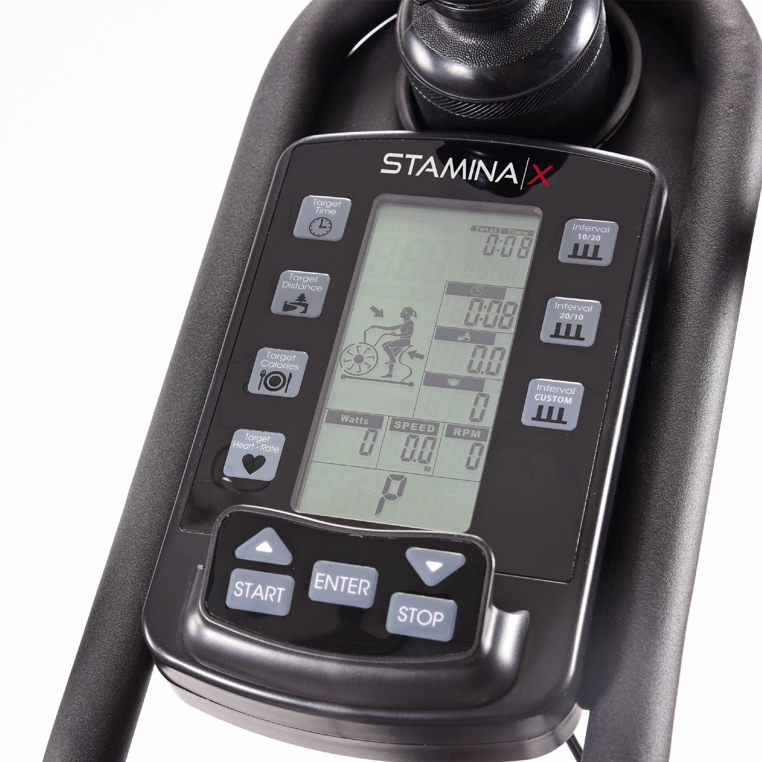Stamina X Upright Exercise Bike with Dynamic Air Resistance, 350 lb. Weight Limit