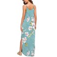 thumbnail image 4 of SMihono Robes Bohèmes d'Été Femmes Grande Taille Mode Femmes Décontracté Col en V Robes Imprimées Été Robe Sans Manches à Enfiler, 4 of 6