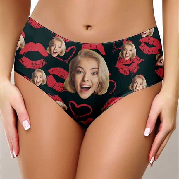 MKLEKYY Braguitas Cortas de Playa para Mujer, Moda para San Valentín, Diy, Estampadas, Sexys, de Tiro Bajo