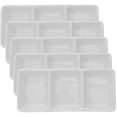 thumbnail image 1 of 5pcs Ceramic Dipping Soy Dish 3-grid Ceramic Sauce Dish Ceramic Dip Dishes, 1 of 4