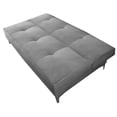 thumbnail image 4 of Sofa Cama Reclinable El Bazar Store Milo Terciopelo Gris Plata , Futon 3 posiciones, Sala, 4 of 5