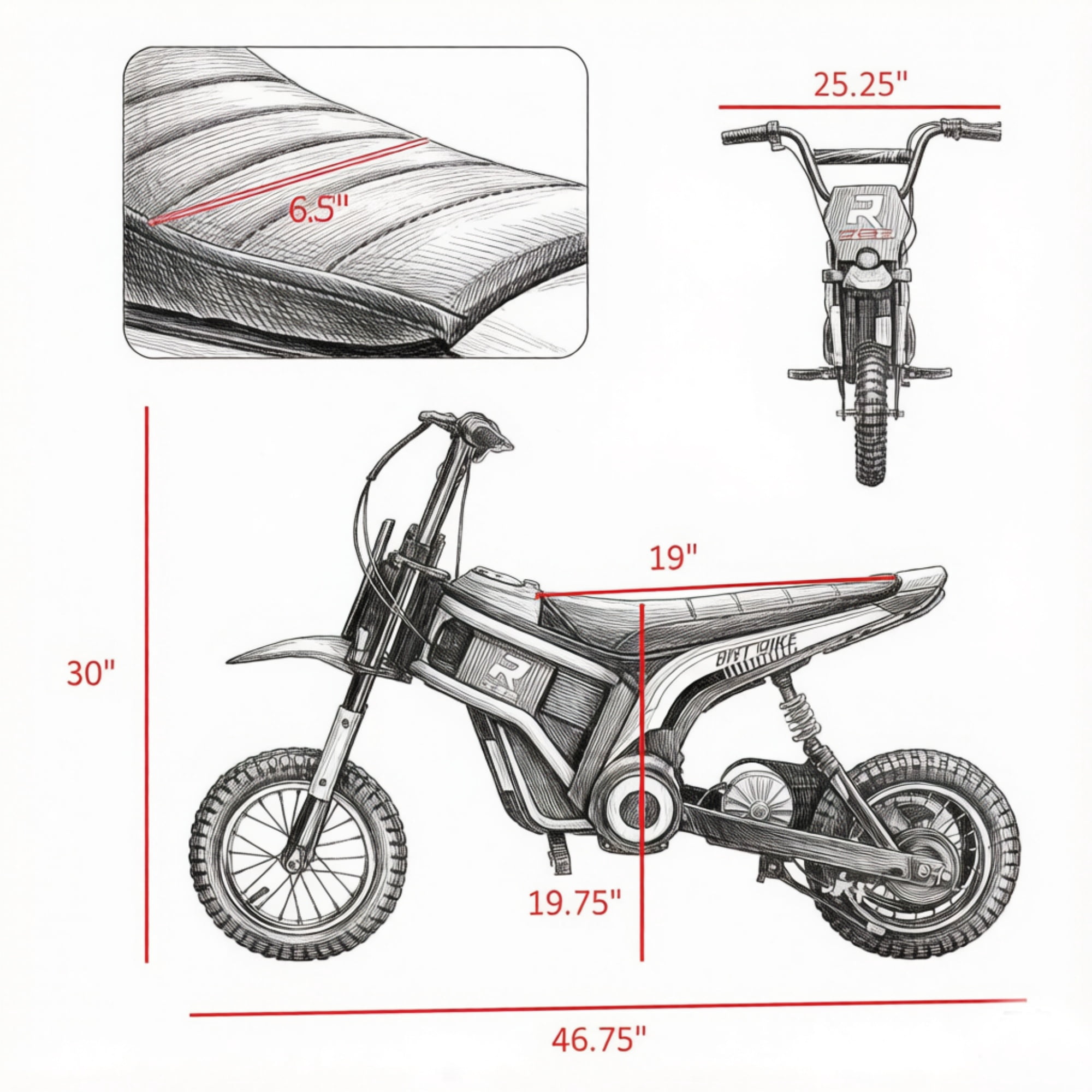 24V 350W Kids Dirt Bike, Electric Motorized, 15 MPH Top Speed, Twist Grip Throttle, Pink