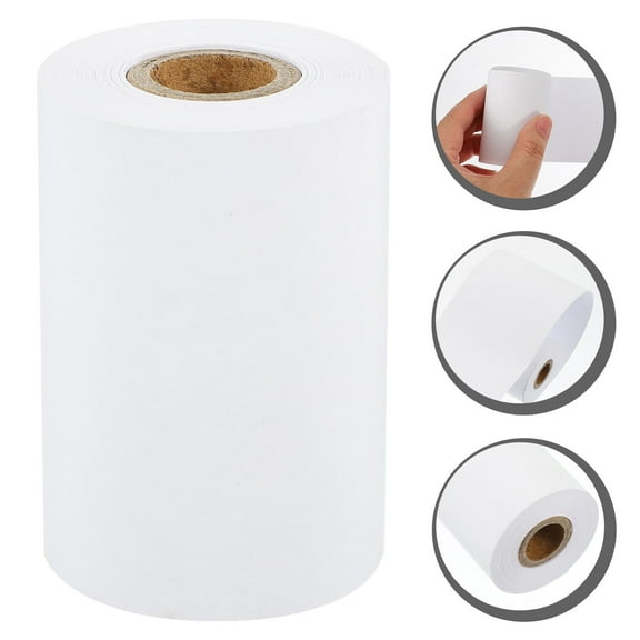 UNOMOR 10 Rolls Till Paper Roll for Retailers White Wood Pulp
