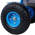 thumbnail image 4 of Rolling Garden Cart with 360 Swivel Seat and Tool Tray for Gardening & Outdoor Work, Durable Blue Utility Cart with Wheels, 4 of 9