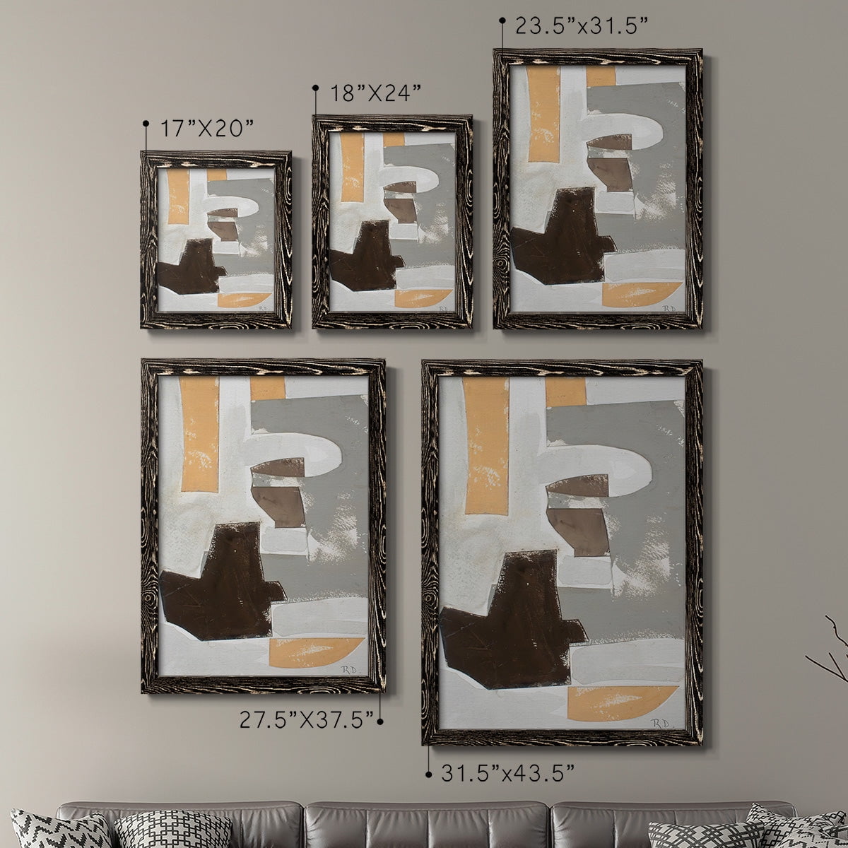 Andalusian Forms III - Premium Framed Canvas 2 Piece Set - Ready to Hang