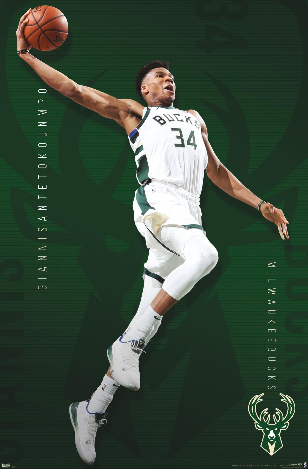 NBA Milwaukee Bucks - Giannis Antetokounmpo 19 Poster ...