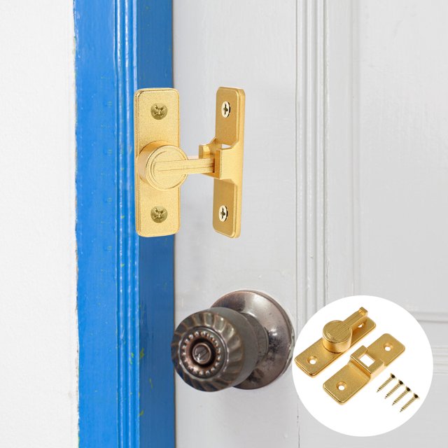 HEALEEP Serrure de Porte à Angle Droit en Alliage de Zinc Doré Lot de 1