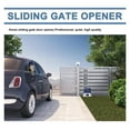 thumbnail image 5 of Sliding Gate Opener With 2 Meters(6.5ft) Nylon Racks,Automatic Slide Gate Motor Engine(1400LBS) Kit For Short Fence Driveway, 5 of 7