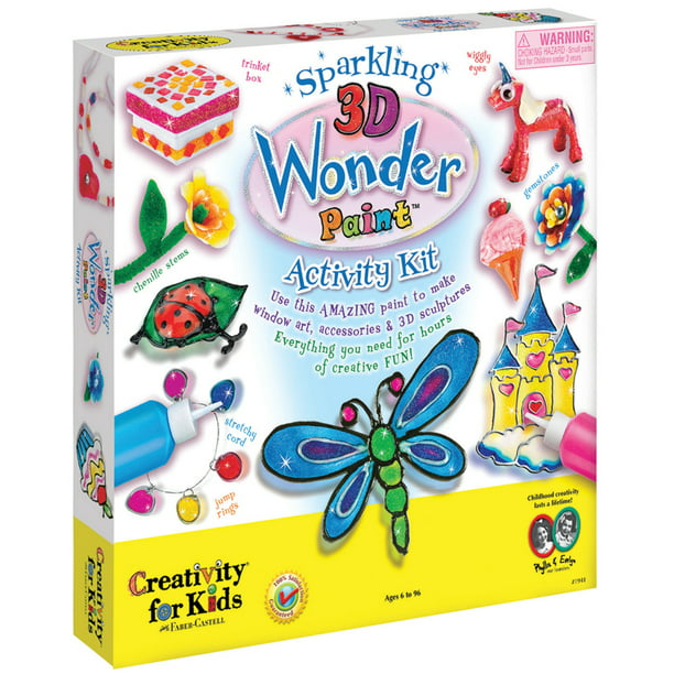 Creativity for Kids Sparkling 3D Paint Activity Kit - Walmart.com ...